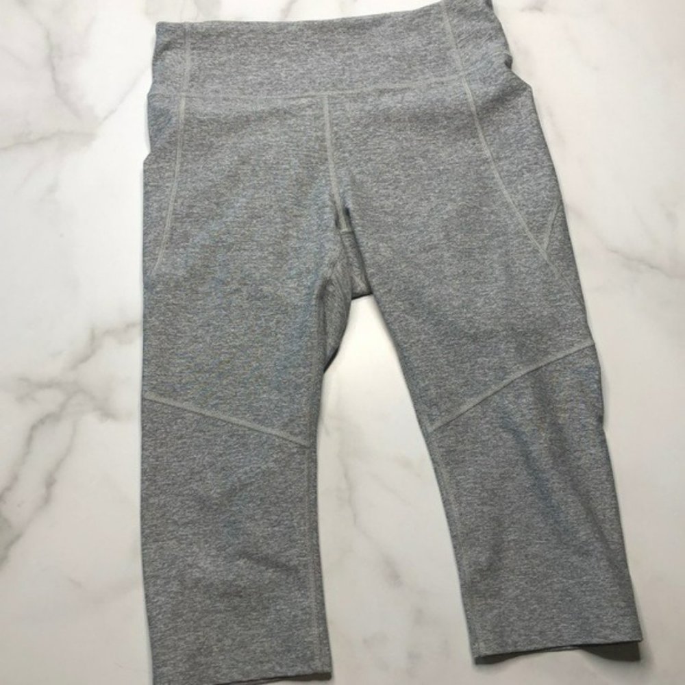 Outdoor Voices Gray Cropped Leggings